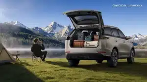 Bagasi belakang luas Jaecoo J5 EV 480 liter